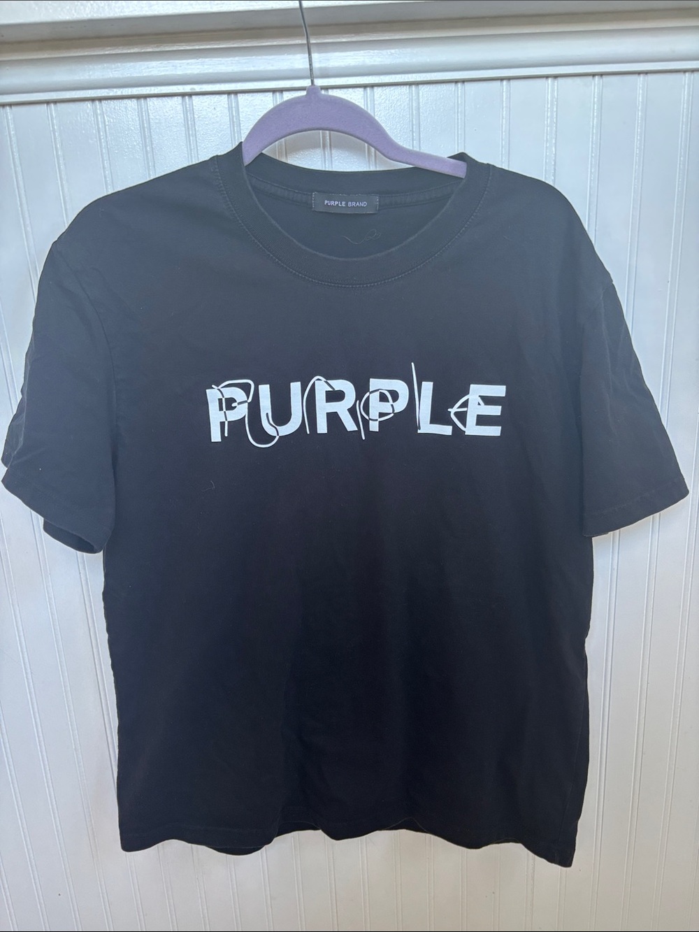 Purple Brand Black Graphic Short Sleeve Tee